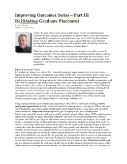 ReThinking Graduate Placement - Accrediting Bureau of Health