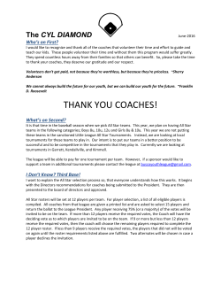 thank you coaches! - Churubusco Youth League
