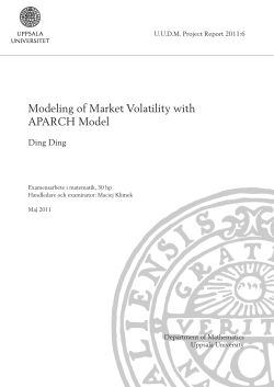 Modeling of Market Volatility with APARCH Model