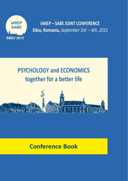 PSYCHOLOGY and ECONOMICS together for a better life