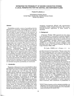 Estimating the probability of severe convective storms