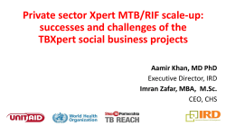 Private sector Xpert MTB/RIF scale-up: successes and challenges of