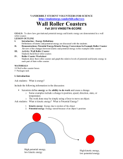 Students build their roller coaster.