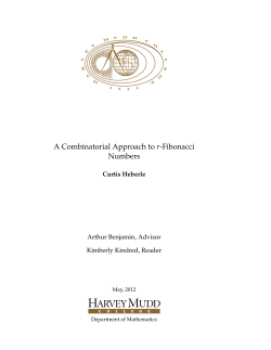A Combinatorial Approach to r-Fibonacci Numbers