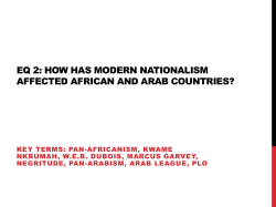 How has modern nationalism affected African and Arab countries?