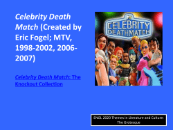 Celebrity Death Match-ups