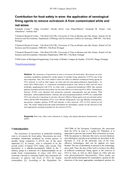 the application of oenological fining agents to remove ochratoxin A