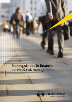 Making strides in financial services risk management
