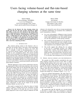Users facing volume-based and flat-rate
