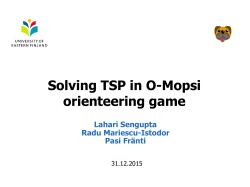 O-Mopsi TSP problem