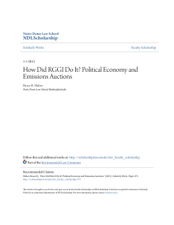 How Did RGGI Do It? Political Economy and