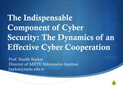 The Indispensable Component of Cyber Security