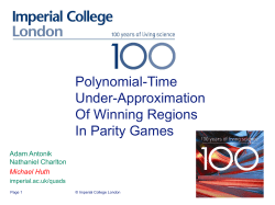 Parity game - Department of Computing | Imperial College London