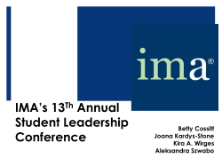 2012 Student Conference Presentation