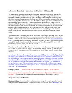 Laboratory Exercise 1 &ndash; Voltage Dividers