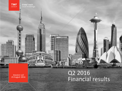 Q2 2016 Financial results