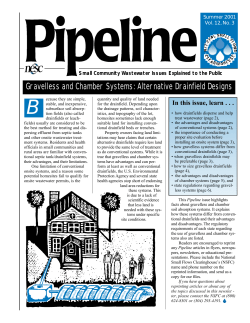 Gravelless and Chamber Systems: Alternative Drainfield Designs