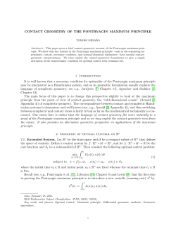 CONTACT GEOMETRY OF THE PONTRYAGIN MAXIMUM