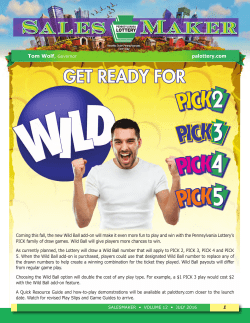 Retailer Newsletter – Fall 2016