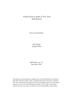 Firms and Flexibility - Federal Reserve Bank of New York