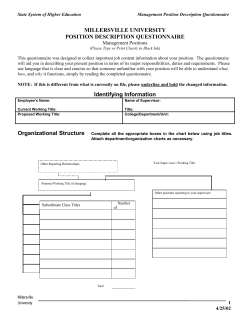 position description questionnaire