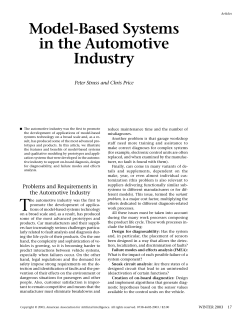 Model-Based Systems-in the Automotive-Industry