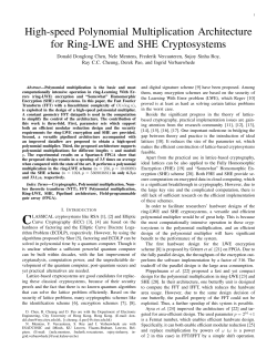 High-speed Polynomial Multiplication Architecture for Ring