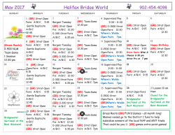 2012 One-Month Basic Calendar (any year) - Halifax