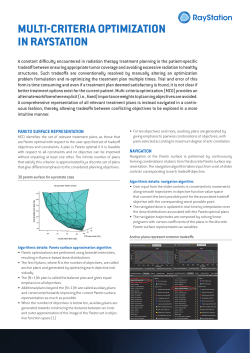 multi-criteria optimi zation in raystation