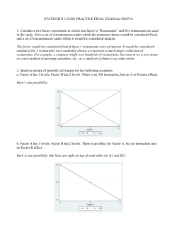 Practice Final on ANOVA Key