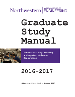 TABLE OF CONTENTS - Northwestern`s McCormick School of