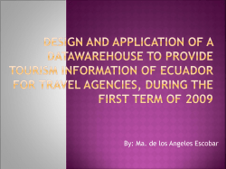 design and application of a datawarehouse to