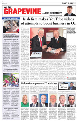 Irish firm makes YouTube videos of attempts to boost business in Oz