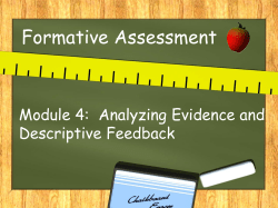 Formative Assessment - Catawba County Schools