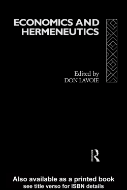Economics and Hermeneutics