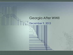 Georgia After WWII - Henry County Schools