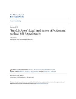 "Free My Agent": Legal Implications of Professional