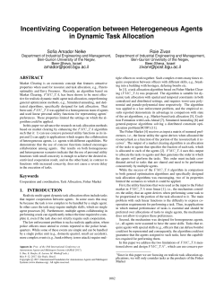 Incentivizing Cooperation between Heterogeneous Agents in