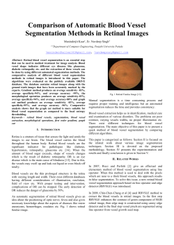 Comparison of Automatic Blood Vessel Segmentation Methods in