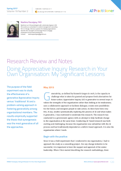 AIP May 2017 Agents of World Benefit: Research