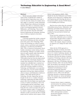 JOTS v36n2 - Technology Education to Engineering: A Good Move?