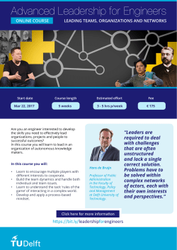Advanced Leadership for Engineers