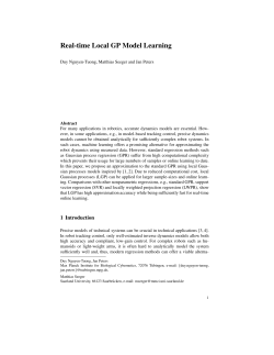 Real-time Local GP Model Learning