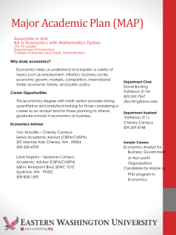 BA in Economics with Mathematics Option