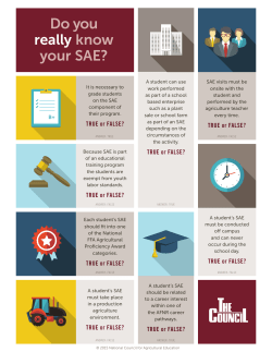 Do you really know your SAE?