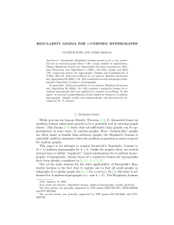 Regularity Lemma for Uniform Hypergraphs