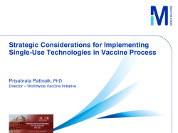 Strategic Considerations for Implementing of Single-Use