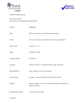 Office Coordinator and Information Manager-JD- June17
