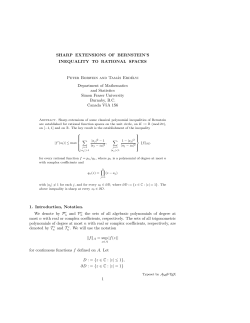 Sharp extensions of Bernstein`s inequality to rational
