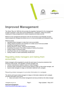 Improved Management